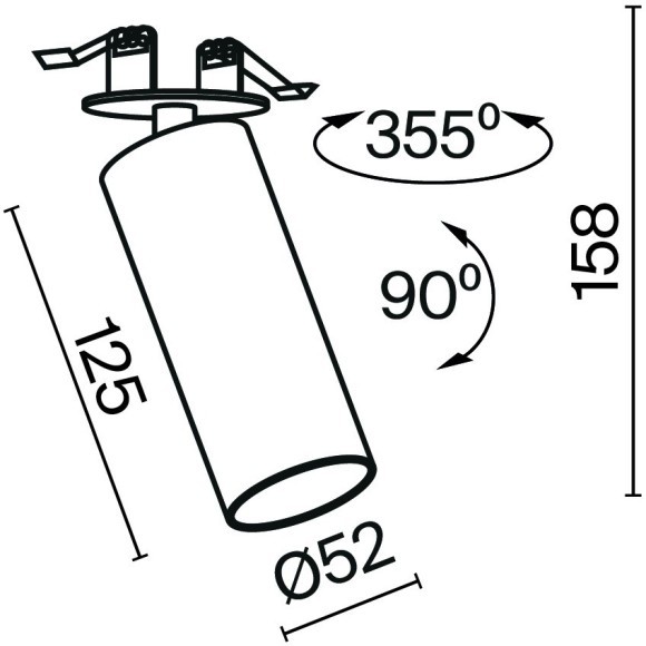 Потолочный светильник Technical C053CL-L12W3K-W-W