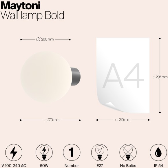 Настенный светильник (бра) Outdoor O598WL-01GR1