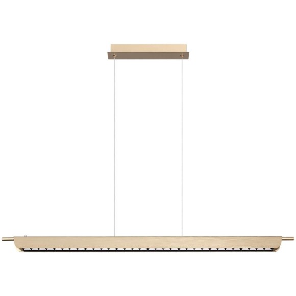 7018/40LA HIGHTECH Подвесной светильник c сенсорн. включением цв. тем-ры 2700-4000-5500K металл/акрил под латунь брашинг IP20 40W CRI 90 220V PUNTO