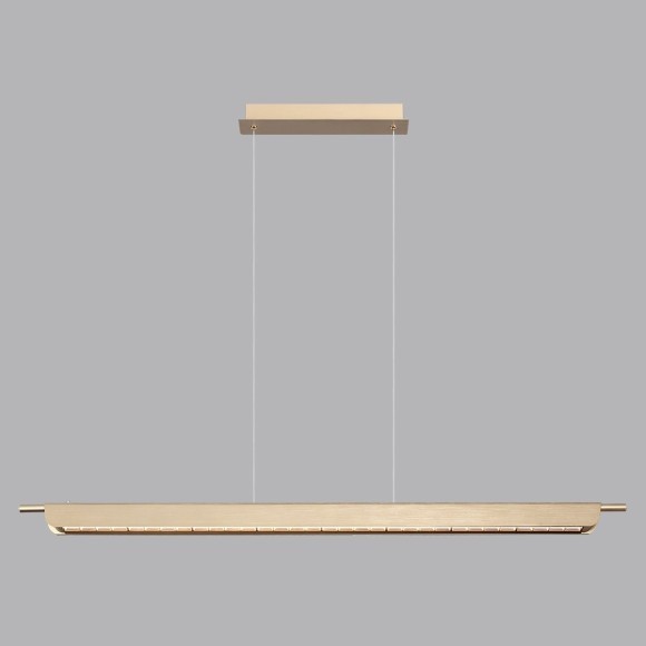 7018/40LA HIGHTECH Подвесной светильник c сенсорн. включением цв. тем-ры 2700-4000-5500K металл/акрил под латунь брашинг IP20 40W CRI 90 220V PUNTO