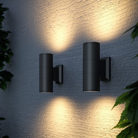 Уличный настенный светильник Maytoni O574WL-02B Bowery IP54 под лампы 2xGU10 50W