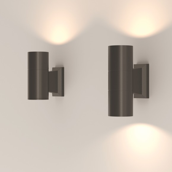 Уличный настенный светильник Maytoni O574WL-02B Bowery IP54 под лампы 2xGU10 50W