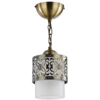 Подвесной светильник с 1 плафоном Freya FR2200-PL-01-BZ Teofilo под лампу 1xE27 60W