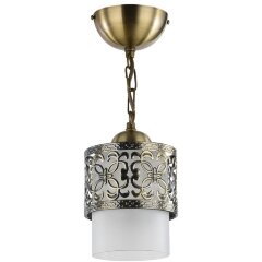 Подвесной светильник с 1 плафоном Freya FR2200-PL-01-BZ Teofilo под лампу 1xE27 60W Подвесной светильник с 1 плафоном Freya FR2200-PL-01-BZ Teofilo под лампу 1xE27 60W