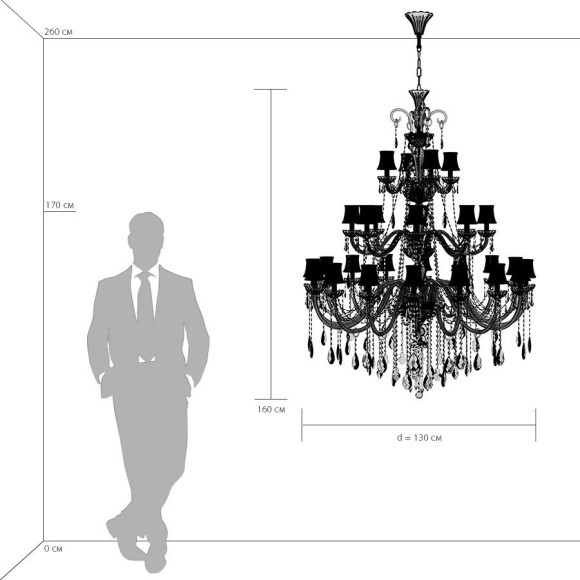 Хрустальная большая люстра NATIVO 715287