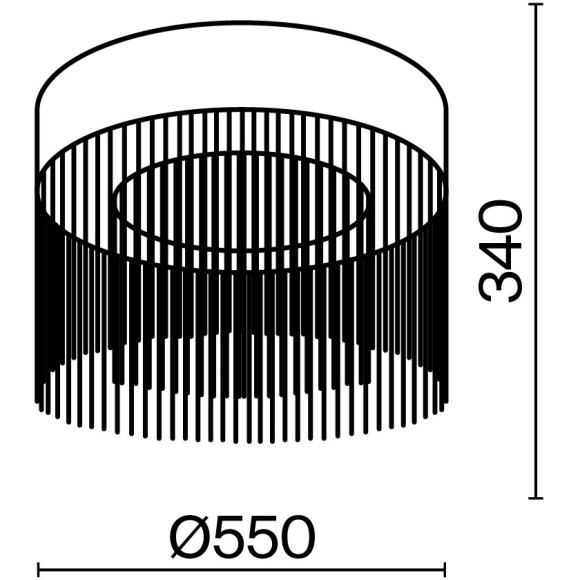 Потолочный светильник Maytoni MOD190CL-L18G3K