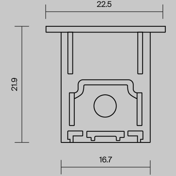 Комплект заглушек (для профиля 22×22) 2 шт. Maytoni 642051 Комплект заглушек (для профиля 22×22) 2 шт. Maytoni 642051