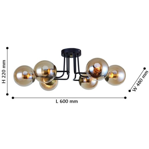 Потолочная люстра Modestus 2344-6U Потолочная люстра Modestus 2344-6U