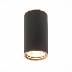 ST111.427.01 Светильник потолочный Черный GU10 1*50W D54xH105 220V Без ламп Накладные светильники ST111.427.01 Светильник потолочный Черный GU10 1*50W D54xH105 220V Без ламп Накладные светильники