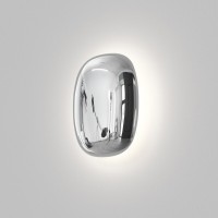 DK5110-CR Светильник настенный скругленный хромированный стеклянный Denkirs GLOSSA 9 Вт 3000K 212x164x69 мм