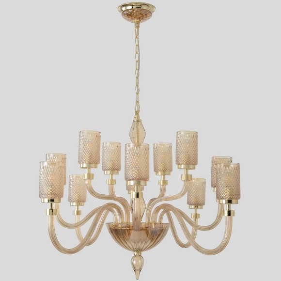 Люстра Crystal Lux SILVESTRO SP12 AMBER