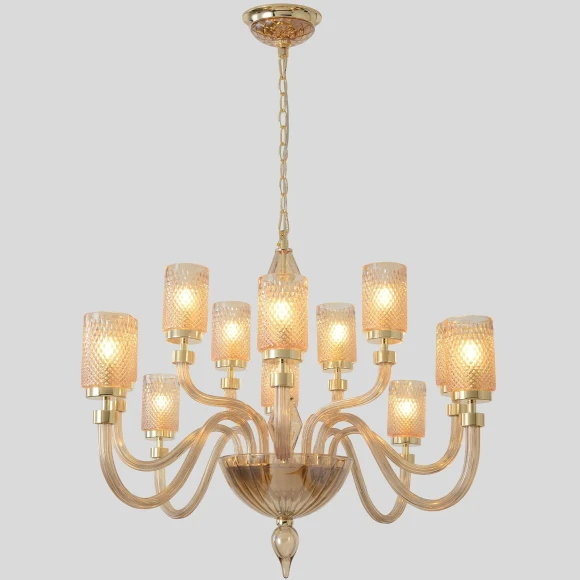 Люстра Crystal Lux SILVESTRO SP12 AMBER