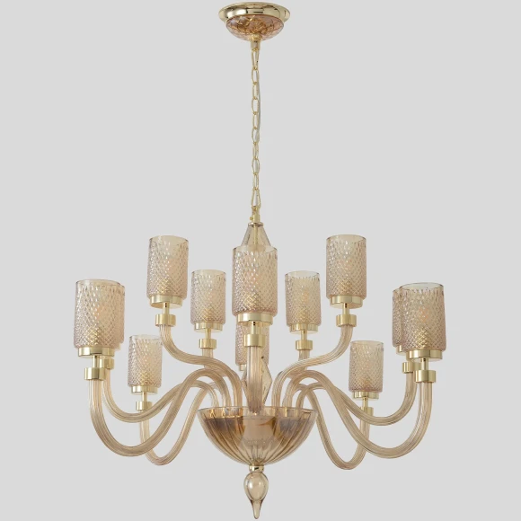 Люстра Crystal Lux SILVESTRO SP12 AMBER