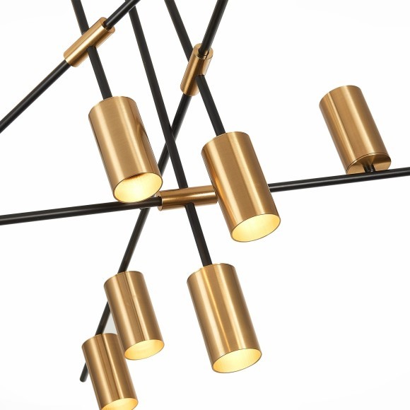 SL1206.402.12 Светильник потолочный ST-Luce Черный/Латунь GU10 12*7W SORMANO SL1206.402.12 Светильник потолочный ST-Luce Черный/Латунь GU10 12*7W SORMANO