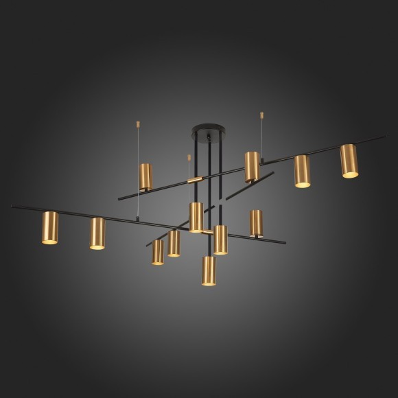 SL1206.402.12 Светильник потолочный ST-Luce Черный/Латунь GU10 12*7W SORMANO SL1206.402.12 Светильник потолочный ST-Luce Черный/Латунь GU10 12*7W SORMANO