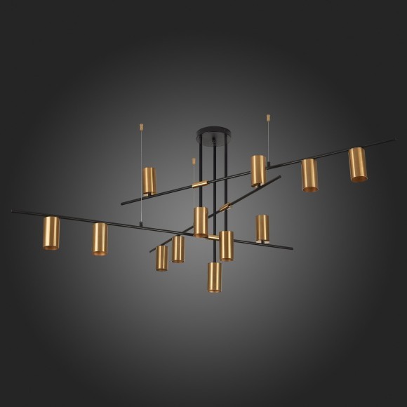SL1206.402.12 Светильник потолочный ST-Luce Черный/Латунь GU10 12*7W SORMANO SL1206.402.12 Светильник потолочный ST-Luce Черный/Латунь GU10 12*7W SORMANO