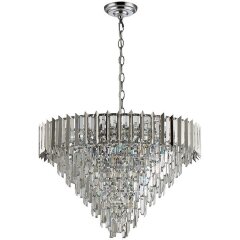Люстра подвесная хрустальная Stilfort 1024/09/18P серия Amman Люстра подвесная хрустальная Stilfort 1024/09/18P серия Amman