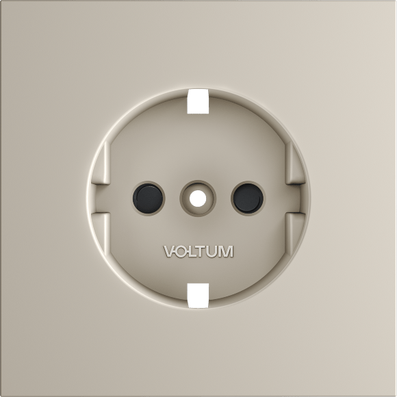 Накладка для розетки с заземлением и защитными шторками, S70 (кашемир)