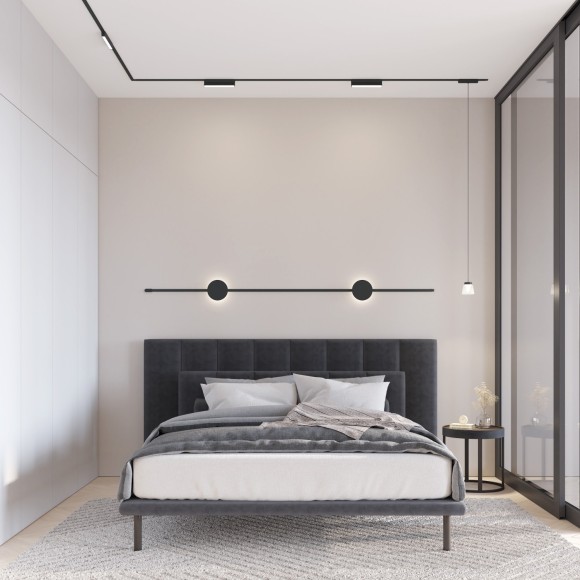 DK5350-BK Трековый магнитный светодиодный светильник Denkirs AIR 48V CRI90+ 4000К 270Лм 120° 5Вт