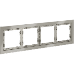 Рамка стеклянная VOLTUM S70 на 4 поста, (шелк, стекло)