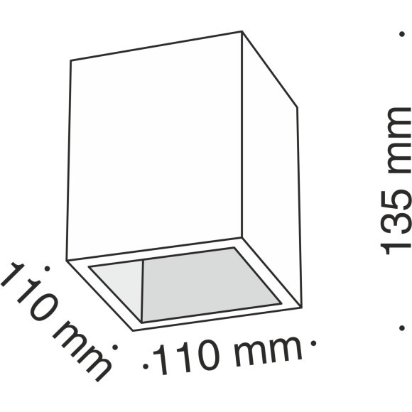 Потолочный светильник Technical C002CW-01W