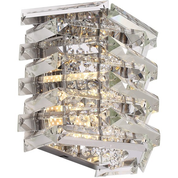 SL6137.101.02 Светильник настенный ST-Luce никель/прозрачный E14 2*40W STROZZI SL6137.101.02 Светильник настенный ST-Luce никель/прозрачный E14 2*40W STROZZI