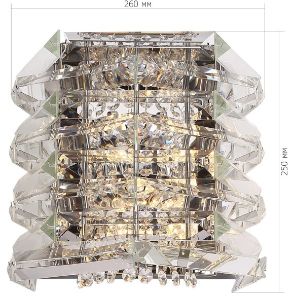 SL6137.101.02 Светильник настенный ST-Luce никель/прозрачный E14 2*40W STROZZI SL6137.101.02 Светильник настенный ST-Luce никель/прозрачный E14 2*40W STROZZI