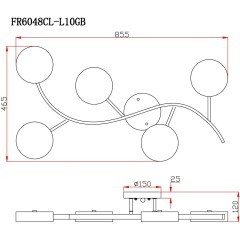 Потолочный светильник Freya FR6048CL-L10GB