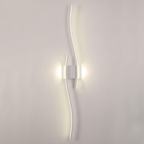 SY5817 LUSSOLE АЛАХУА Белое настенное бра, LED 16 Вт, 4000 К, 1350 Лм, IP20
