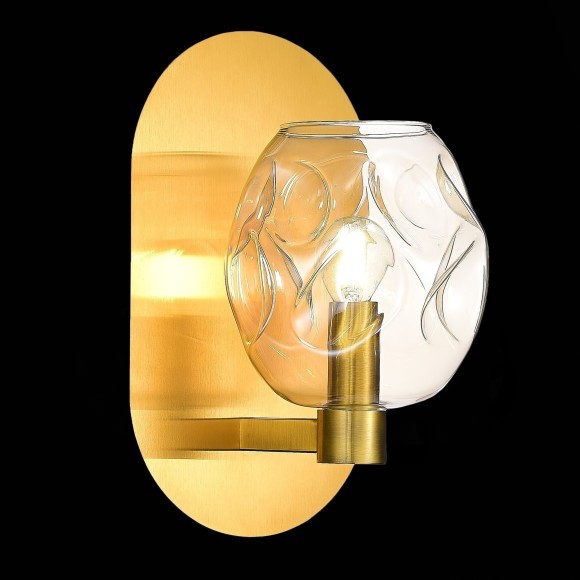 SL1188.301.01 Бра ST-Luce Латунь/Коньячный E14 1*40W IDESIA SL1188.301.01 Бра ST-Luce Латунь/Коньячный E14 1*40W IDESIA