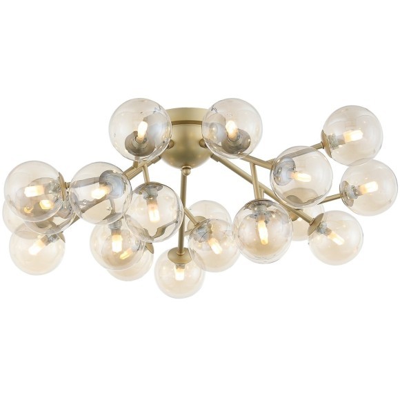 SL438.202.20 Люстра потолочная ST-Luce Золотистый/Коньячный G9 20*5W PALLЕRE