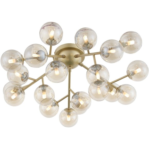 SL438.202.20 Люстра потолочная ST-Luce Золотистый/Коньячный G9 20*5W PALLЕRE