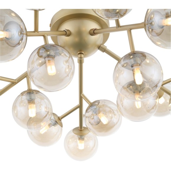 SL438.202.20 Люстра потолочная ST-Luce Золотистый/Коньячный G9 20*5W PALLЕRE