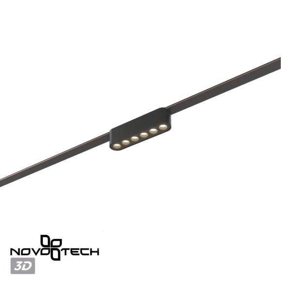 359458 Трековый ременный светодиодный SMART светильник c доп. механическим перекл. цветности Novotech EASY CRI90+ 3000-6000К 220Лм 28° 6W TUYA, Алиса, Wi-Fi