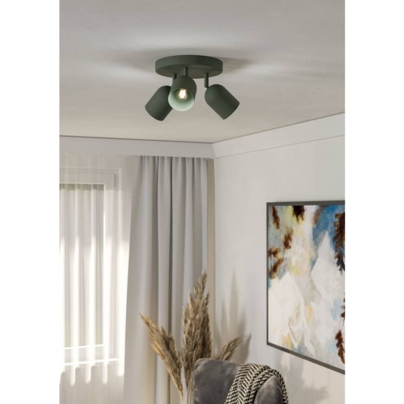 44134 Спот TILSTON, 3X40W(E14), сталь, зеленый