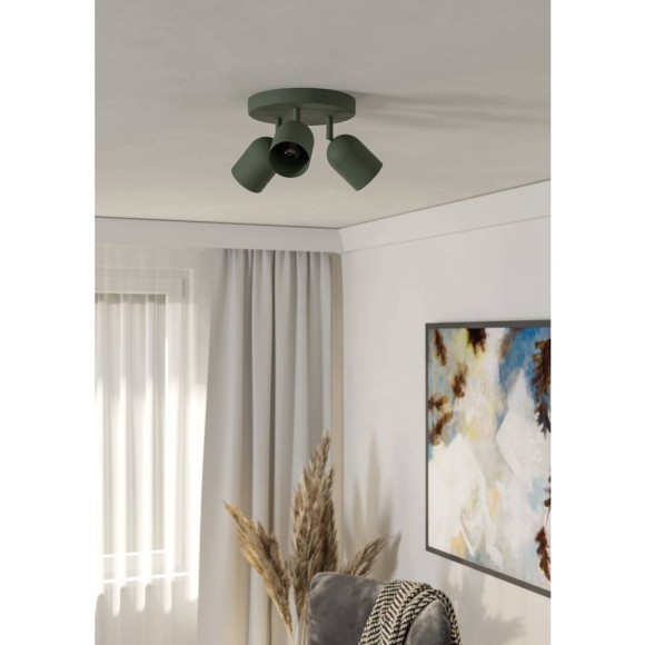 44134 Спот TILSTON, 3X40W(E14), сталь, зеленый
