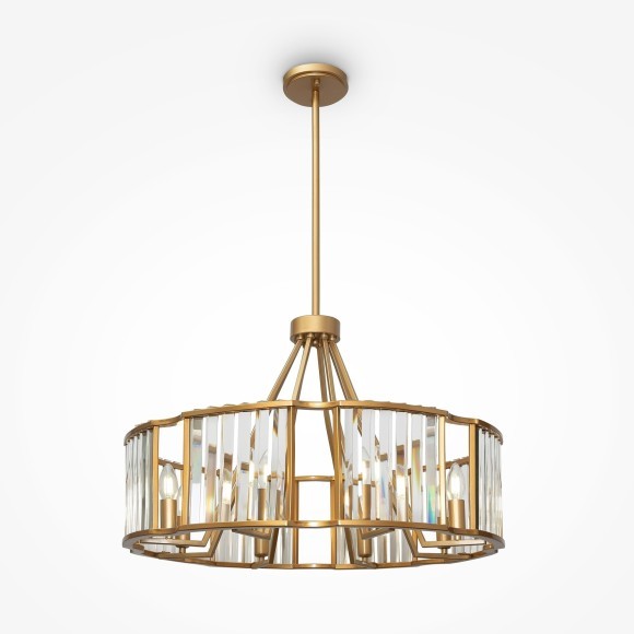 Люстра на штанге Maytoni MOD087PL-08G Solar под лампы 8xE14 40W