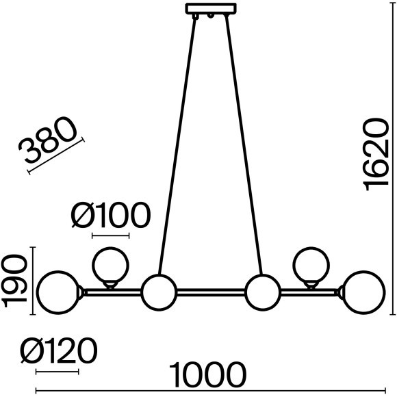 Подвесной светильник Freya FR5222PL-08B Подвесной светильник Freya FR5222PL-08B