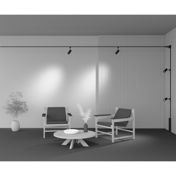 TR163-1-15W3K-M-B Светодиодный светильник на резиновый шинопровод Maytoni Elasity CRI90+ 3000К 1230Лм 36° 15Вт