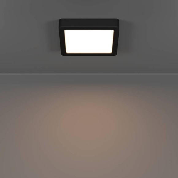901328 Светод настенно-потолочн свет-к с рег-кой цветовой темп-ры FUEVA 6, 7W(LED),IP44 , 2700K, 4000K, 6500K, 1100lm, пластик, черный, белый