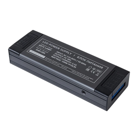 Блок питания 48V 100W 2.08А для светодиодной ленты Arte Lamp PRO A481205N Блок питания 48V 100W 2.08А для светодиодной ленты Arte Lamp PRO A481205N
