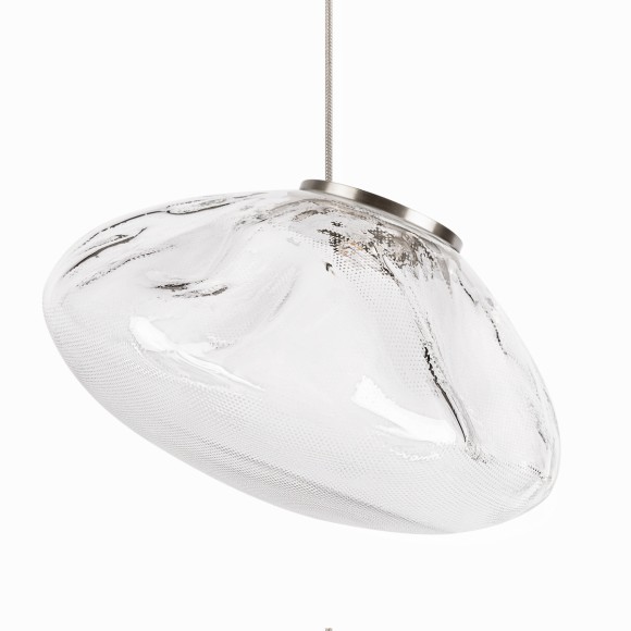 10469M Clear LOFT IT RANDOM Подвесной светильник, LED 6 Вт, 3000 К, 480 Лм, прозрачный стеклянный плафон, металлическое основание цвета никель, IP20, 220 В