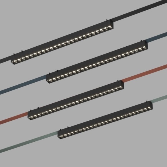 DK5573-BK Cветодиодный светильник на ременный шинопровод Denkirs Belty CRI90+ 3000К 1950Лм 24° 24Вт DK5573-BK Cветодиодный светильник на ременный шинопровод Denkirs Belty CRI90+ 3000К 1950Лм 24° 24Вт