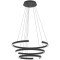 390532 Светодиодный подвес с регулировкой цветовой температуры LABONETE, 50W(LED), Ø800, 2200-6500K, 9000lm, алюминий, сталь, черный, белый
