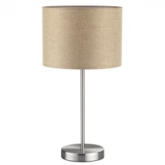 8250/1T MODERNI LN25 000 никель/бежевый, металл/текстиль Настольная лампа Е27 60W 220V NIKKI 8250/1T MODERNI LN25 000 никель/бежевый, металл/текстиль Настольная лампа Е27 60W 220V NIKKI
