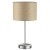 8250/1T MODERNI LN25 000  никель/бежевый, металл/текстиль Настольная лампа Е27 60W 220V NIKKI