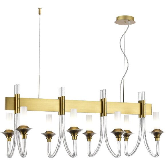 SL1241.213.08 Люстра подвесная ST-Luce Золотистый/Белый E14 8*40W VETRANO