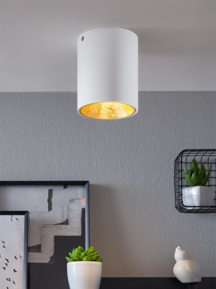 94503 Светодиодный потолочный светильник POLASSO, 1х3,3W (LED), ?100, белый, золотой