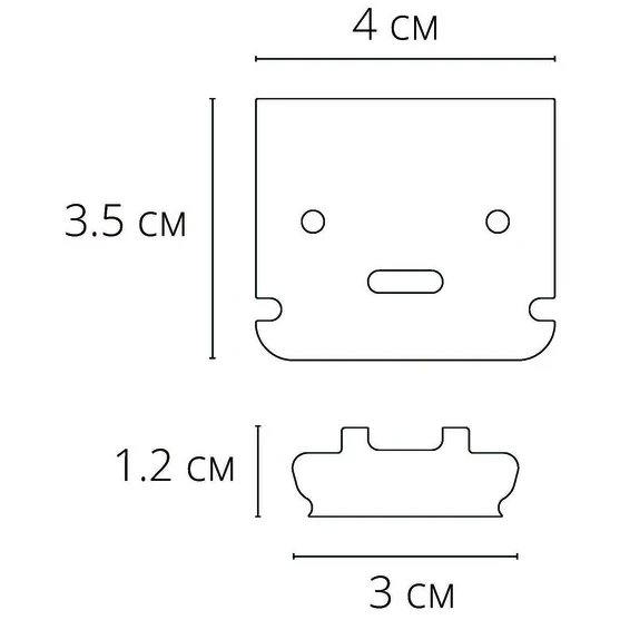 A691005E Комплект из 2 заглушек (для профиля A690205)