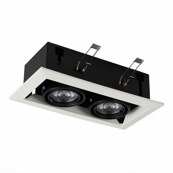 ST250.548.02 Св-к встр. Черный GU10 2*50W L245xW126xH70 220V Без ламп Встраиваемые светильники ST250.548.02 Св-к встр. Черный GU10 2*50W L245xW126xH70 220V Без ламп Встраиваемые светильники